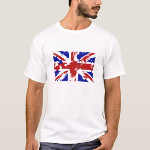 Brittisk flaggaSplatter Tee Shirt