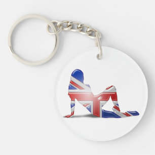 Brittisk flickaSilhouetteflagga