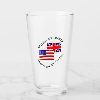Brittisk från födseln Amerikan genom val Glaskopp