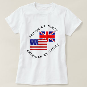 Brittisk från födseln Amerikan genom val Svart tex Tröja