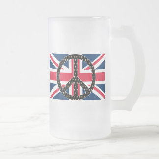 Brittisk freddöskallar frostat ölglas
