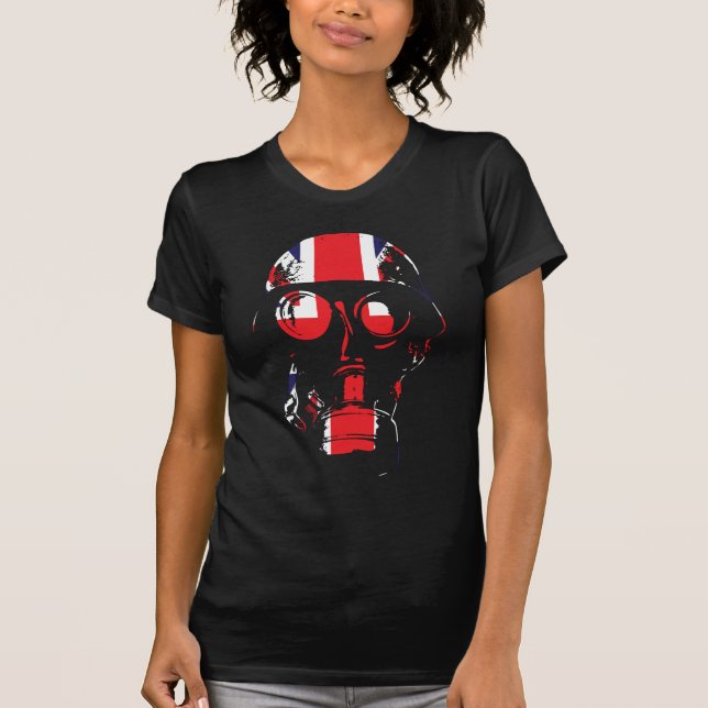 Brittisk gasmask t-shirt (Framsida)