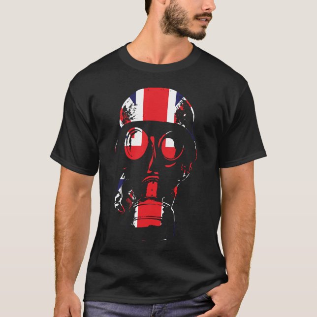 Brittisk gasmask t shirt (Framsida)