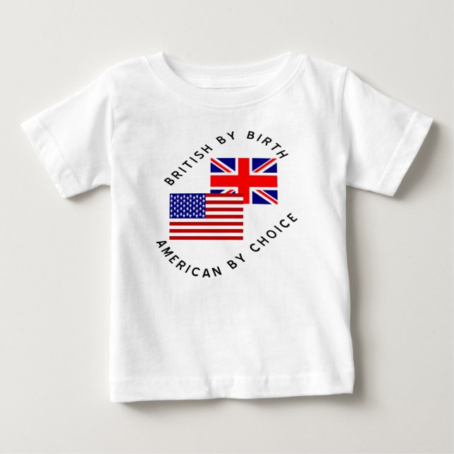 Brittisk genom födsel Amerikan genom val Tee (Framsida)