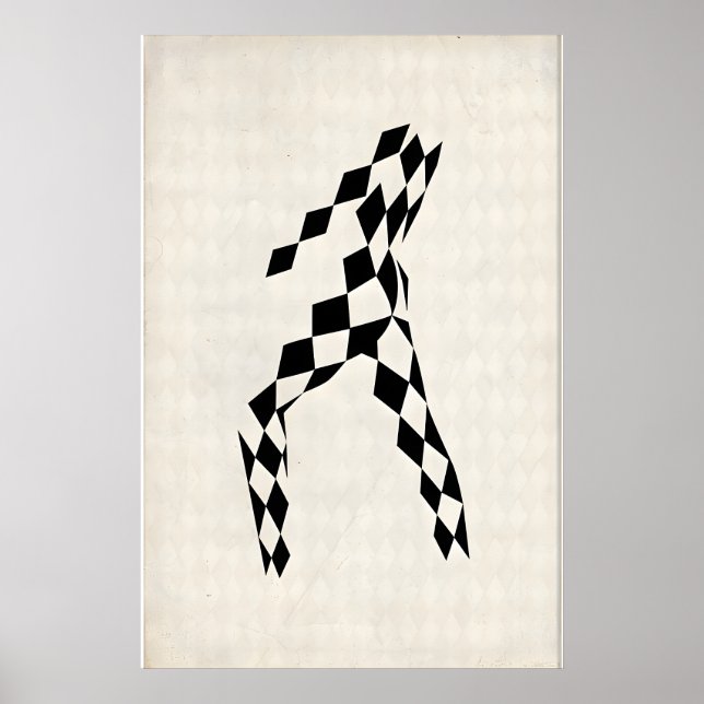 Brittisk Glam Rock Original Affisch Print Design (Framsidan)