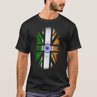 Brittisk indisk flagga - Indien och T Shirt
