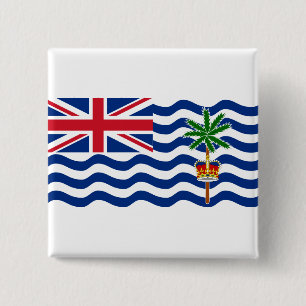 Brittisk Indiska oceanenterritoriumflagga IO Knapp