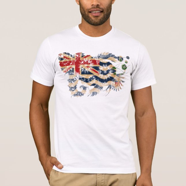 Brittisk Indiska oceanenterritoriumflagga Tee Shirt (Framsida)