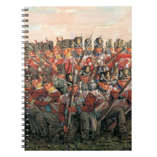 Brittisk infanteri Napoleonkrigen målning  Anteckningsbok (Framsidan)