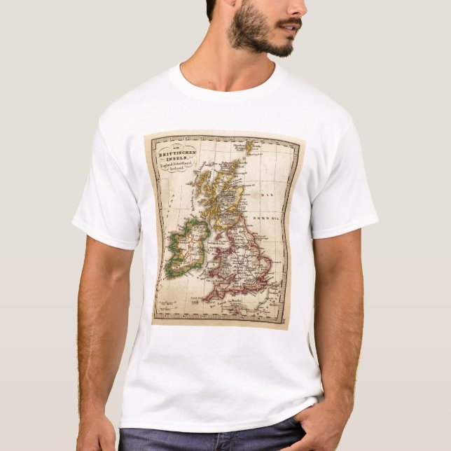 Brittisk Isleskarta T-shirt (Framsida)
