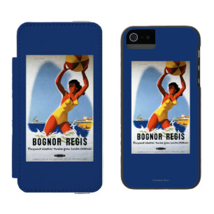 Brittisk järnvägflicka och Beachball affisch