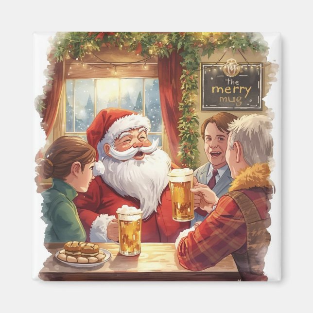 Brittisk julfest  Tomte på puben Magnet (Framsidan)