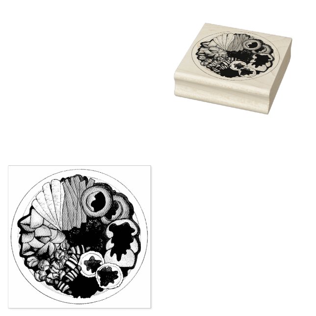 Brittisk julmiddag Turkiet Festive Party Stämpel (Stämplad)