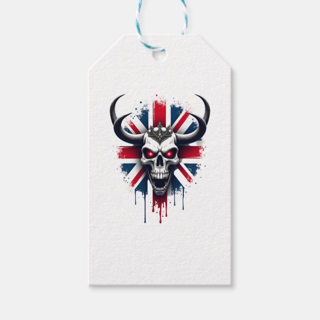 Brittisk Kalle England Storbritannien Flagga Premi Presentetikett (Framsidan)