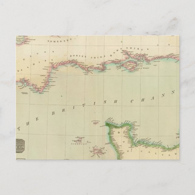 Brittisk kanal vykort (Framsida)