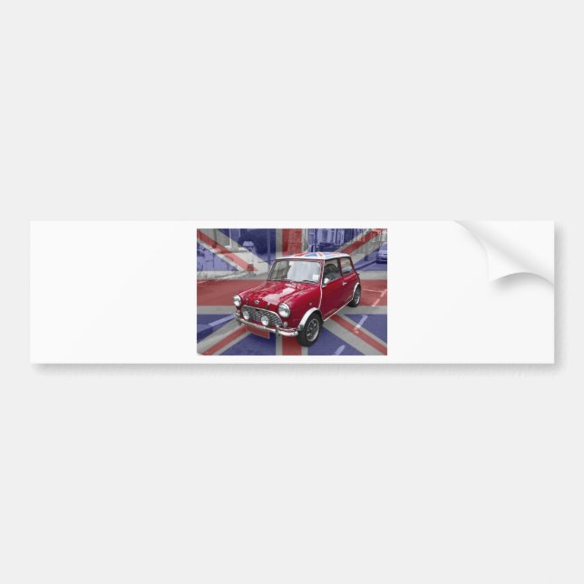 Brittisk klassikerkortkortbil bildekal (Framsidan)