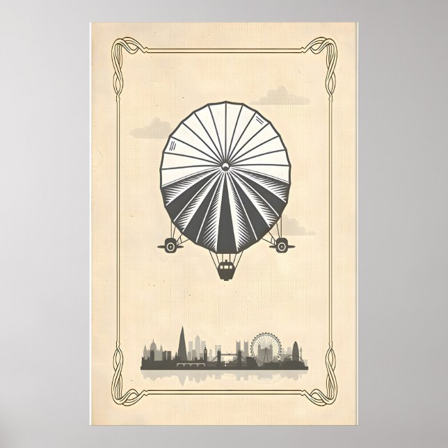 Brittisk Klassisk Rock Inspirerad Originaldesign Poster (Framsidan)