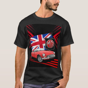 Brittisk klassisk sportbil - MG MGB konvertibel T- T Shirt