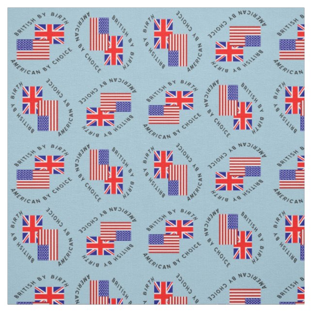 Brittisk kolliderad av Birth American by Choice Tyg (Provkarta)