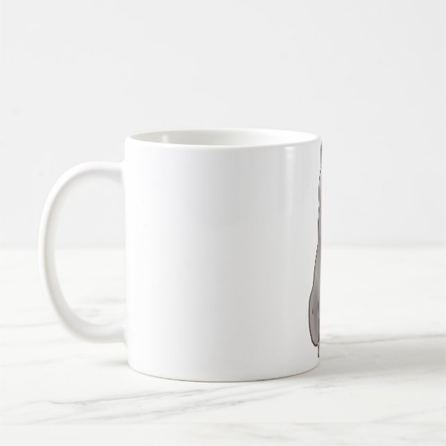 Brittisk korthair cat Delight � Cute Animal Art Kaffemugg (Vänster)