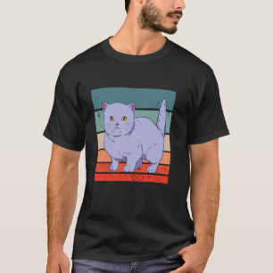 Brittisk korthår katt älskare husdjur ägare feline t shirt