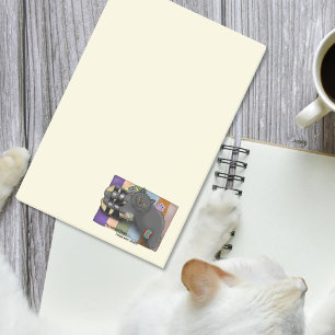 Brittisk Korthår Katt Sandaler Rolig Strandklar Post-it Block
