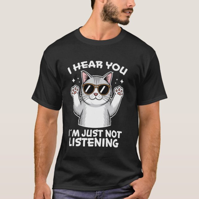 Brittisk korthår Rolig brittisk korthår T Shirt (Framsida)