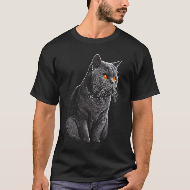 Brittisk korthårskatt  22 t shirt (Framsida)