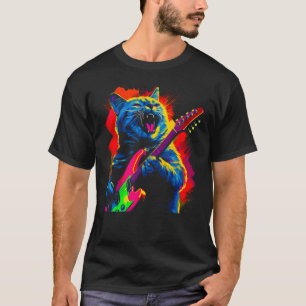 Brittisk Korthårskatt Gitarrmusik T Shirt