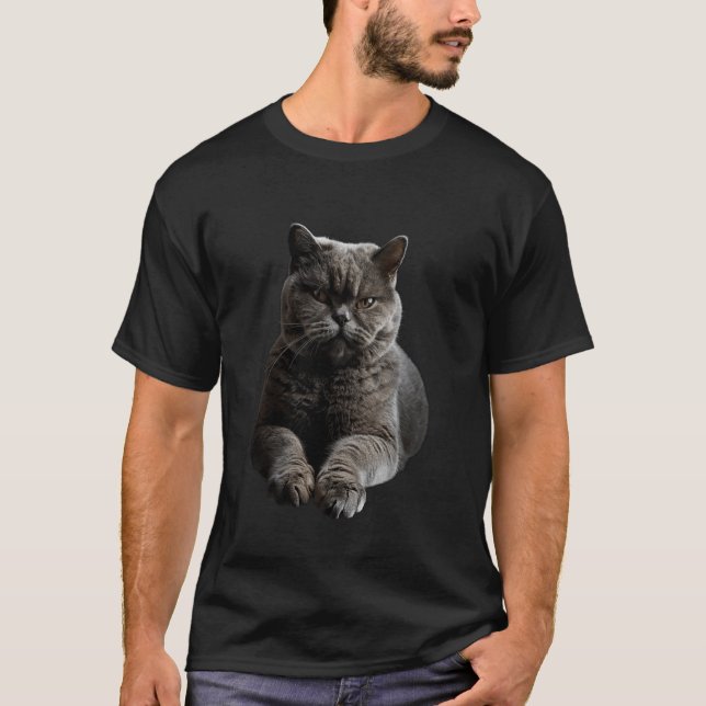Brittisk korthårskatt t shirt (Framsida)