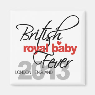 Brittisk kunglig babyfeber - Prince George Magnet