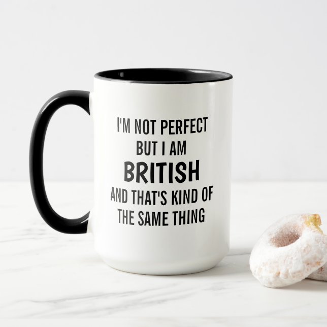 Brittisk mugg, brittisk present, England present,  Mugg (Med munk)