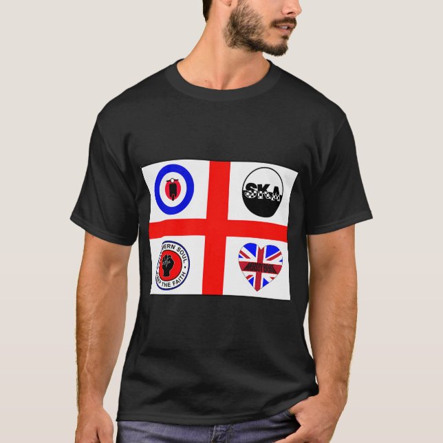 Brittisk musik (60- och 70-tal) t shirt (Framsida)