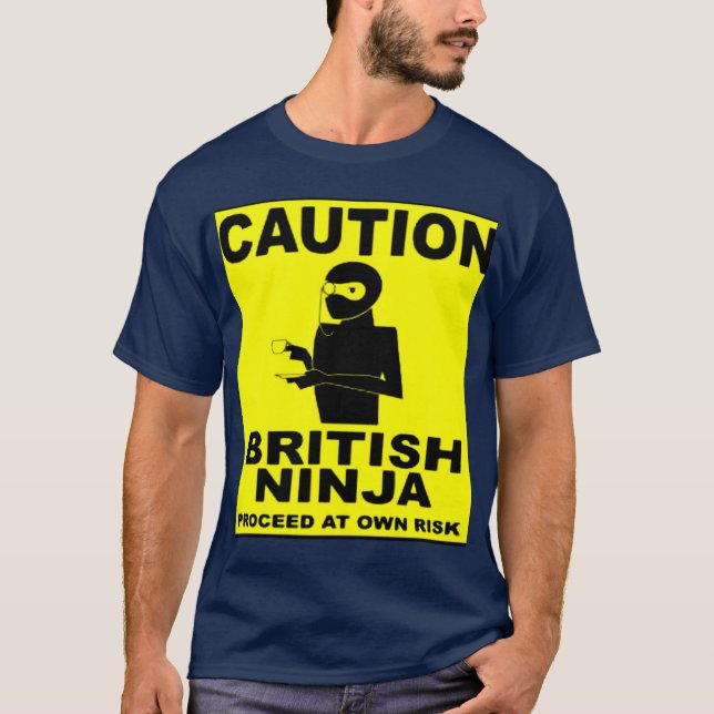 Brittisk Ninja T-tröja T-shirt (Framsida)
