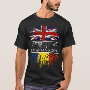 Brittisk odling med romaniska rötter, flagga av r t shirt