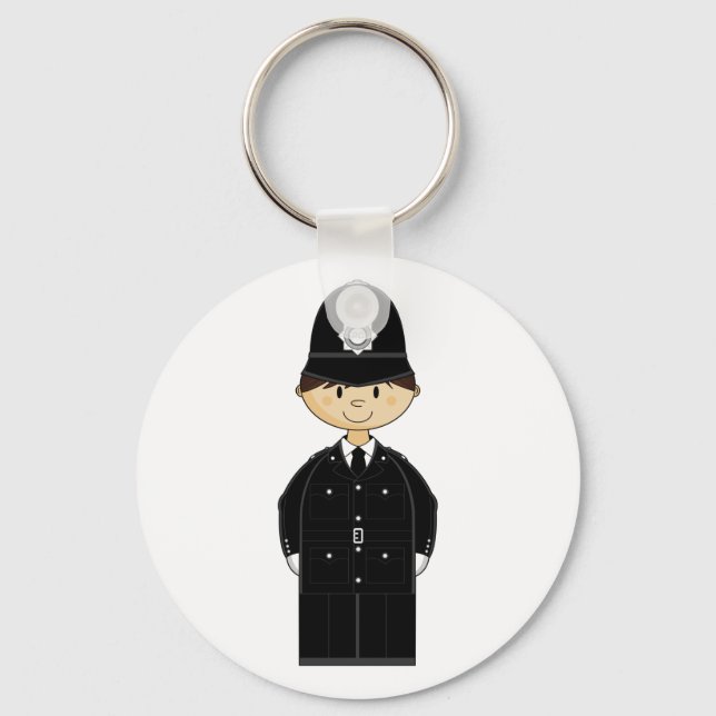 Brittisk Policeman Keychain Nyckelring (Framsida)
