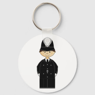 Brittisk polis Keychain Nyckelring