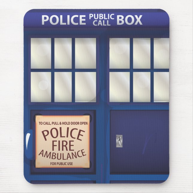 Brittisk polisbox musmatta (Framsidan)