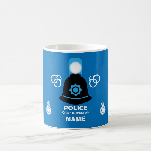 Brittisk polisöverkommissarie Coffee Mugg (Center)