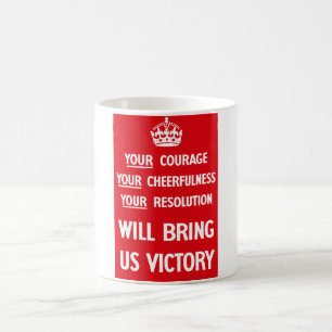 Brittisk propaganda WW2 Kaffemugg