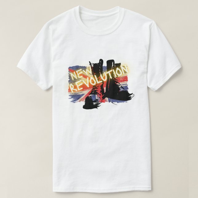 Brittisk punkflagga t shirt (Design framsida)