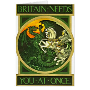 Brittisk rekrytera affisch 1915 hälsningskort