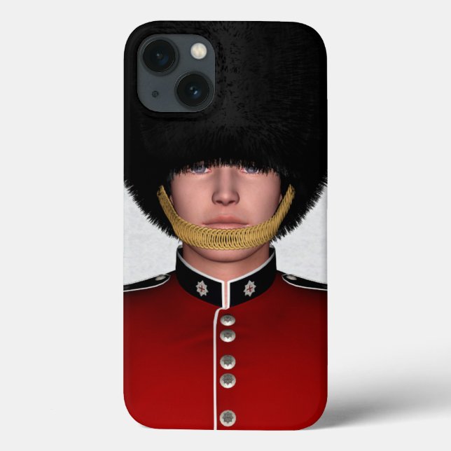 Brittisk Royal Guard Soldat London Konst (Baksida)