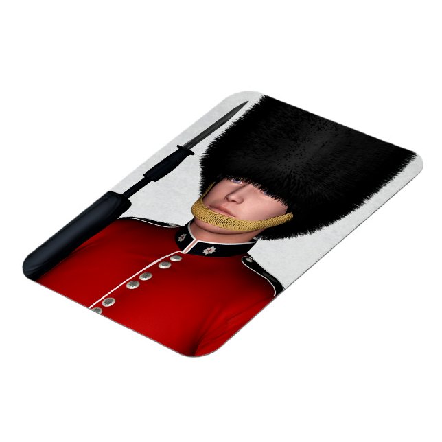 Brittisk Royal Guard Soldat London Konst Magnet (Vänstra Sidan)