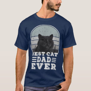 Brittisk Shorth Lundny Cat Vintage Best Cat Pappa T Shirt