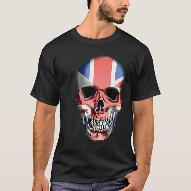 Brittisk skalle t-shirt (Framsida)