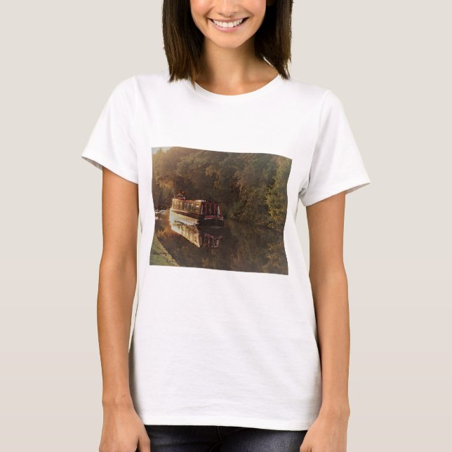 Brittisk smal båtmålning t shirt (Framsida)