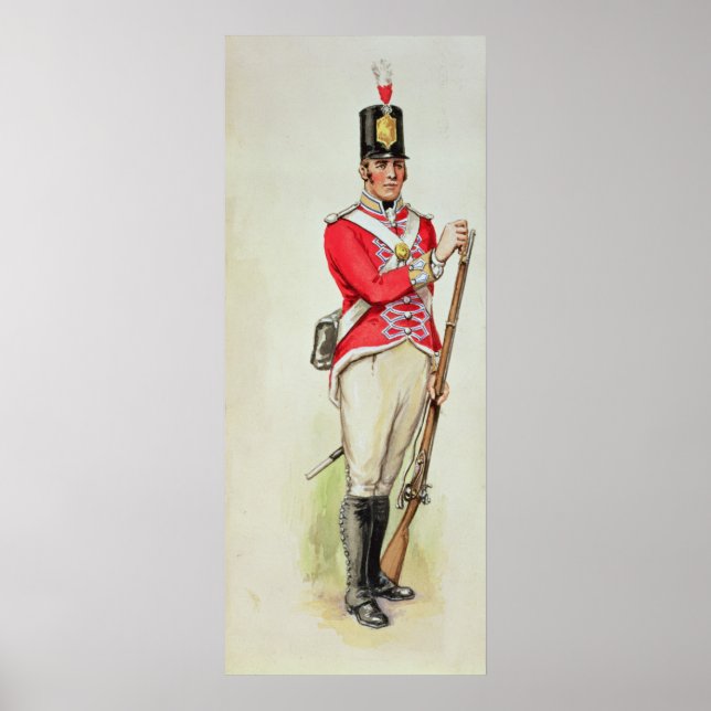 Brittisk soldat i Napoleoniska tider Poster (Framsidan)