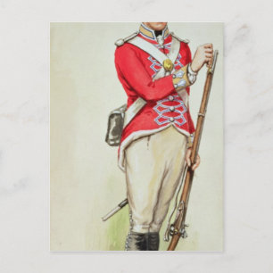Brittisk soldat i Napoleoniska tider Vykort