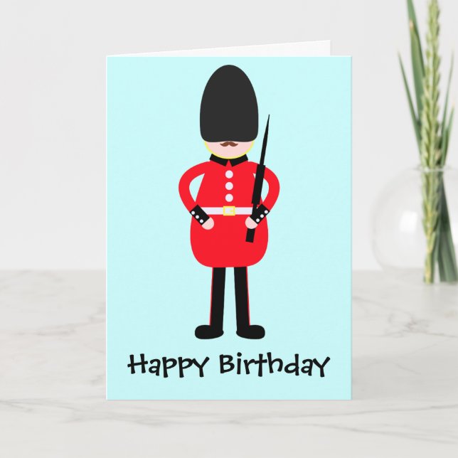 Brittisk soldat kort (Framsida)